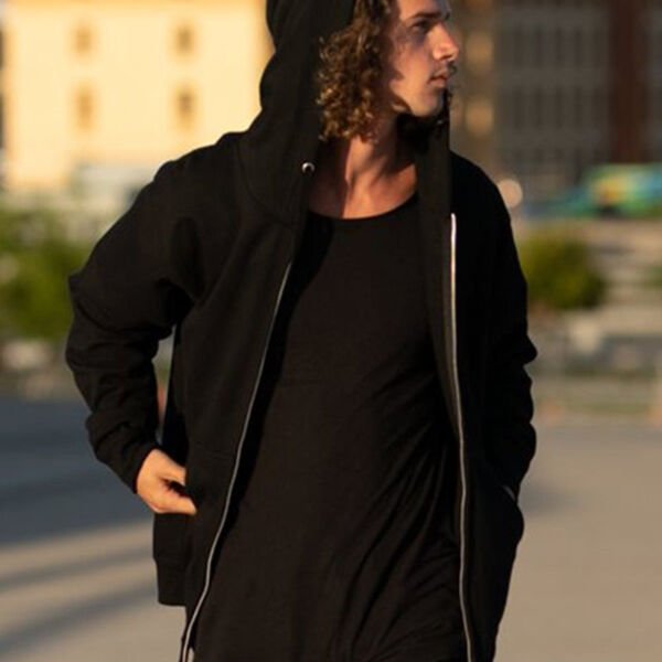 Midweight Full-Zip Hooded Sweatshirt Thumbnail