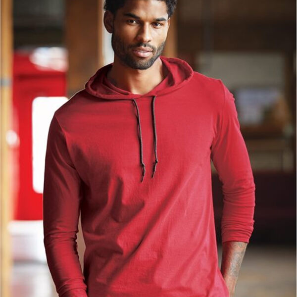 Anvil - Lightweight Hooded Long Sleeve T-Shirt Thumbnail