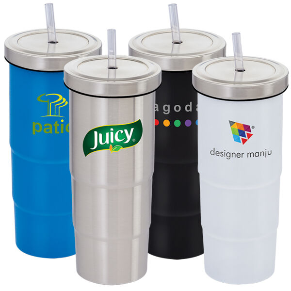 Urban Peak® 25 oz Marina Vacuum Tumbler and Straw Thumbnail