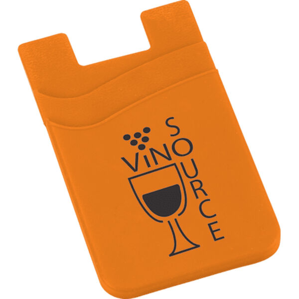 Dual Pocket Slim Silicone Phone Wallet Thumbnail