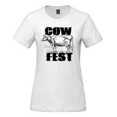 Ladies RING SPUN Combed Cotton Crewneck T-Shirt Thumbnail